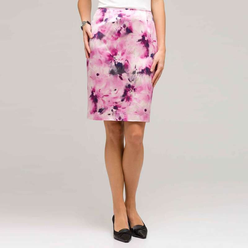 Floral Slim Skirt