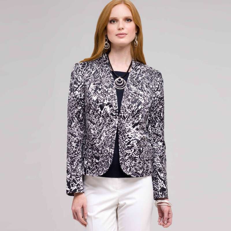 Flat Front Open Jacket